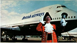 Cartolina aerea British Airways emessa aereo  - Foto 1 di 2