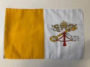 Vatikan Stockfahne, Flagge, Fahne, Nationalflagge 30x45 cm ohne Stock - Picture 1 of 1