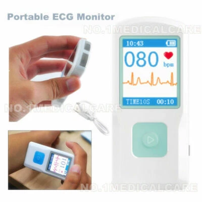 CONTEC EKG-Monitor Finger Touch Quick ECG Checker Tragbares EKG-Gerät