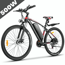 27.5in Electric Bike, Mountain Bicycle for Adults Commuter Ebike 500W Li Battery