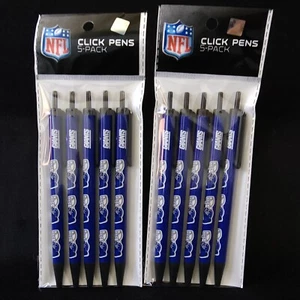 Football Team NY New York Giants NFL lizenziertes Set 10er-Pack schwarze Tinte Klickstifte - Bild 1 von 4