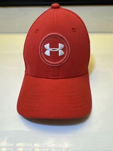 Under Armour Golf Baseball Hat Cap Youth Size S/M Fitted Blue Boys Logo - Picture 1 of 4