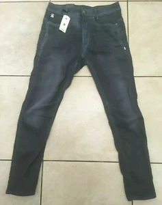 G-Star RAW D-Staq 3D Skinny Chino Style Jeans W34 L36 Neu mit Etikett £150 Dark Aged Cobler - Bild 1 von 9
