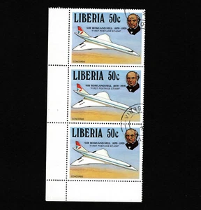 OPC X3 1979 Liberia 50c Concord Sc#847 CTO MNH - Bild 1 von 1