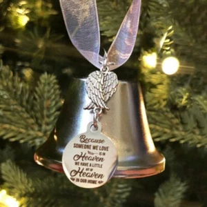 Angel Wing Bell Wind Chime Christmas Tree Hanging Heaven Pendant Party Decor - Picture 1 of 2