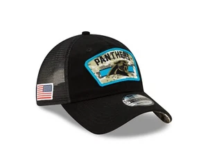 Carolina Panthers New Era Salute to Service 9TWENTY Mütze verstellbar - schwarz - Bild 1 von 7