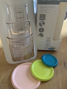 Aufbewahrungsbehälter Beaba 3er Set Babyportionen Aufwärmen Auftauen - Bild 1 von 2