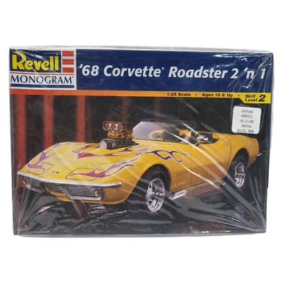 68er Chevrolet Corvette Roadstar 2 ´n 1 Revell 85-2544 NEU OVP Modellbau Bausatz