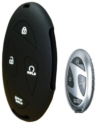 Keyless Entry Key Fob Rubber Remote Cover for Hyundai Tucson SonataElantra Santa - Image 1 of 1