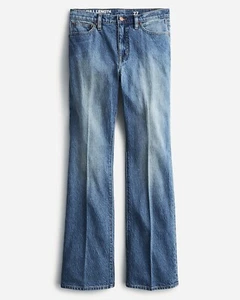 J Crew Full Length Demi Boot Jean Womens 28 Emporio Medium Wash Mid Rise Cotton - Picture 1 of 7
