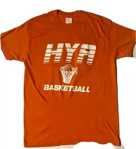 Vintage Hya Basketball orange T-Shirt Einzelstich ""15" Gr. L Made USA - Bild 1 von 10