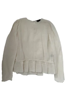 Tom Ford Ivory Linen Blouse Size 42 - Picture 1 of 12