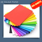 A4 Colour Paper For Kids DIY Arts & Crafts Colourful Projects - 100 Sheets
