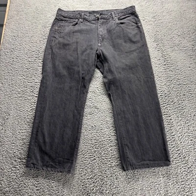 Jeans Sean John Para Hombres 38x27 Negro Hamilton Lavado Oscuro Recto Calce Suelto Denim Foto 1 de 4