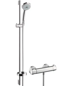 Hansgrohe Brause-Duschset Ecostat Croma 100 m. Thermostat 90 cm 27085000 - Bild 1 von 2