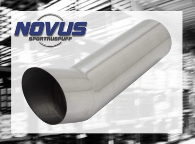 EDELSTAHL ENDROHR Ø 90mm zum ANSCHWEISSEN AUSPUFF ENDSCHALLDÄMPFER - Bild 1 von 2