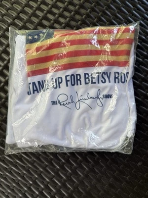 Camiseta Rush Limbaugh "Stand Up For Betsy Ross" Camisa Diseño Bandera Patriótica L Foto 1 de 3