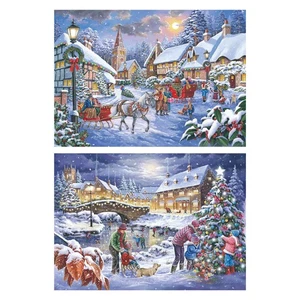 Juego de Rompecabezas The House of Puzzles Christmas Is Coming - 2 x Rompecabezas GRANDE 500 Piezas - Imagen 1 de 6