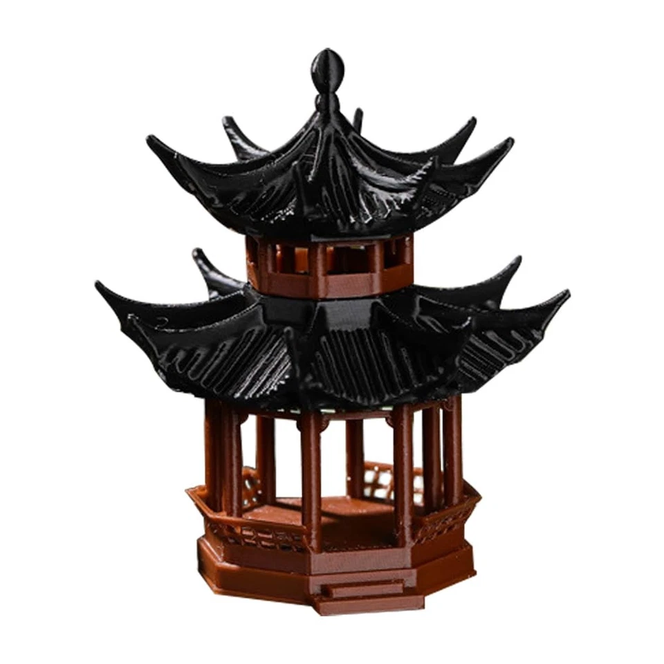 Mini Pagoda Statue Miniature Mini Japanese Fairy Garden Figurines for Zen Garden - Image 1 of 4
