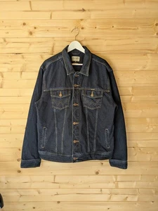 Wrangler Dark Blue Casual Western Denim Jacket Type 3 Men's XXXL 3XL Large - Picture 1 of 13