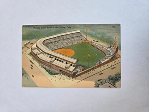 WRIGLEY FIELD LEINEN VINTAGE POSTKARTE CHICAGO CUBS CURTEICH - Bild 1 von 2