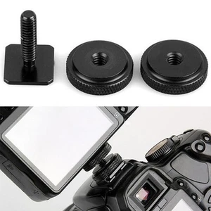 Metal Tripod Mount Screw Double Layer for Camera Flash Hot Shoe Accessory - Afbeelding 1 van 9