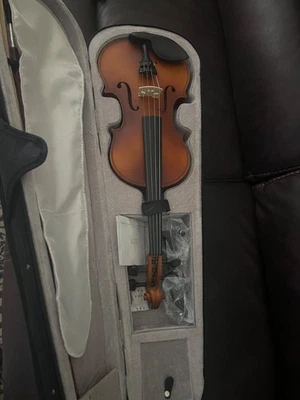 NIB Mendini Cecilio 4/4 Violin Outfit Red Ebony Beginner Kit - Image 1 of 4
