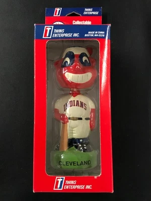 1996 Cleveland Indians Chief Wahoo Bobblehead MLB Team Mascot w/Orig. Box RARE! - Image 1 of 4