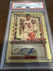 2023 Donruss Optic Victor Oladipo Autograph Gold Vinyl 1 Of 1🔥🔥🔥🔥 - Picture 1 of 4