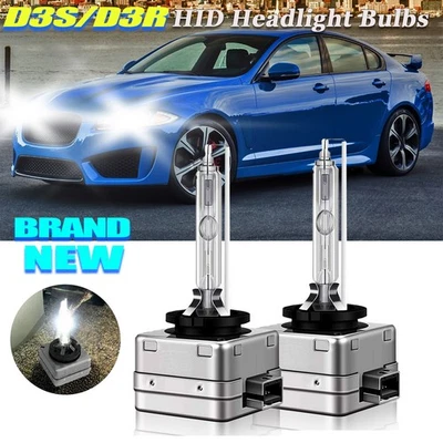 For Jaguar XF 2012-2019 HID Headlight Bulbs High/Low Beam Replacement D3S D3R - Image 1 of 4