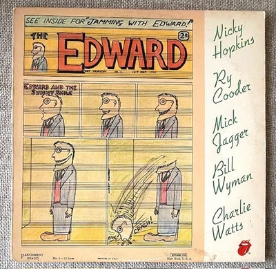 Rolling Stones 'JAMMING WITH EDWARD' LP (1972)  US Press (Ry Cooder) - Image 1 of 4