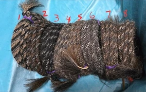 Cabello de caballo melena Mecate 22 pies de largo, 1/4" de diámetro, elige entre 8 patrones de color - Imagen 1 de 1