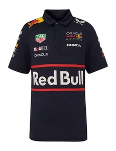 Red Bull Racing F1 Kid's 2025 Team Polo Shirt - Navy - Picture 1 of 6