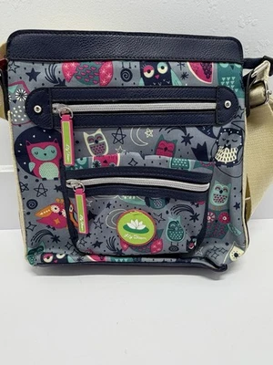 Bolsa tiracolo Lily Bloom azul Bella noite coruja ombro - Imagem 1 de 4