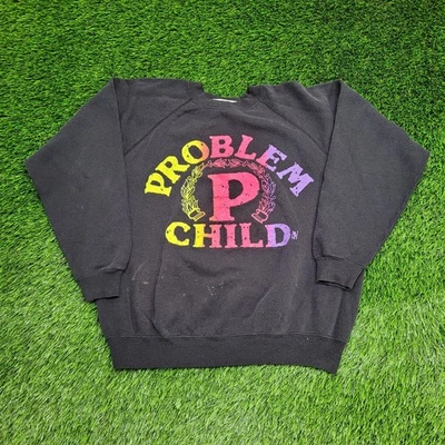 Sudadera vintage años 80 Problem-Child para mujer XL 22x22 cuadrada Foto 1 de 4