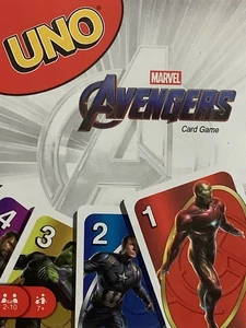 Juego de Cartas UNO Marvel Avengers - Edición Especial con Tema Superhéroe Nuevo en Paquete - Imagen 1 de 6