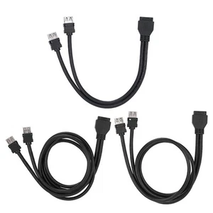 USB3.0 19/20PIN Desktop Front Motherboard Panel Mount Cable With Fixed Feet CB - Bild 1 von 16