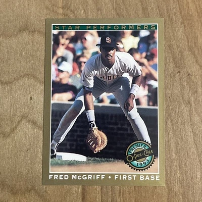 1993 OPC Premier Baseball Fred McGriff Star Performers #2 NM - Image 1 of 2