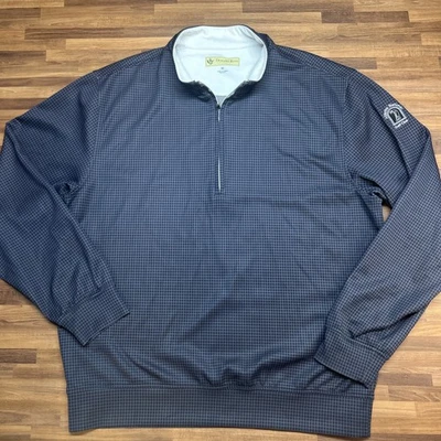 Pulôver masculino Donald Ross XXL 2XL preto AOP 1/4 com zíper - Imagem 1 de 4