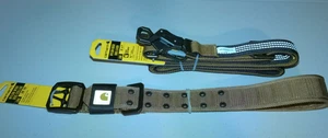 Carhartt Nylon Duck Dog Leash Large Carhartt Nylon Wide Dog Collar Tan Large NWT - Picture 1 of 1
