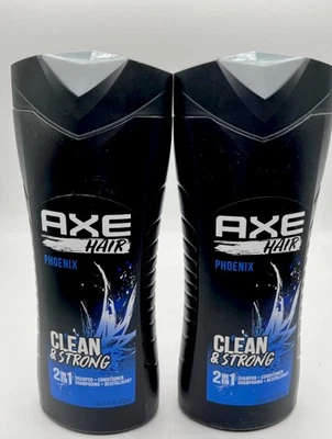 Lot of 2 Axe Hair Clean & Strong Phoenix 2-in-1 Shampoo & Conditioner! - Image 1 of 2