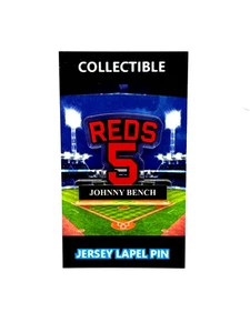 Cincinnati Reds Johnny Bench lapel pin-Classic Big Red Machine Collectable - Picture 1 of 1