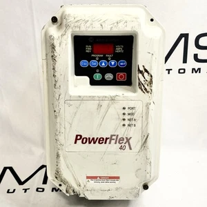 Used Allen Bradley 22B-D1P4C104 PowerFlex 40 Drive 0.5HP 480V 3PH VFD Tested - Picture 1 of 7