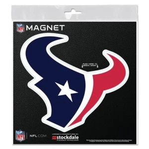 HOUSTON TEXANS 6"X6" DIE-CUT MAGNET FOR INDOOR OR OUTDOOR USE HIGH QUALITY - Picture 1 of 1