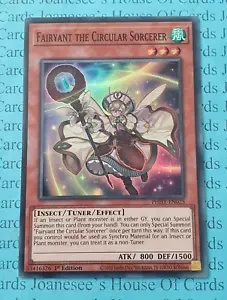 Tarjeta Fairyant the Circular Sorcerer PHHY-EN025 súper rara Yu-Gi-Oh primera edición nueva - Imagen 1 de 3