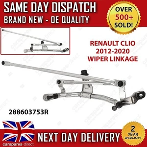 RENAULT CLIO MK4 2012-2020 FRONT WINDSCREEN WIPER MOTOR LINKAGE MECHANISM RHD - Picture 1 of 6