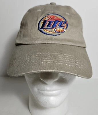 Gorra de béisbol Miller Lite caqui ajustable talla única SABA nueva y nunca usada  Foto 1 de 4
