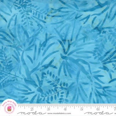 BOSSA NOVA 4361 30 Blue Turquoise  MODA BATIKS Quilt Fabric - Image 1 of 4