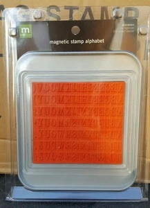 NEW Sealed Making Memories 200+Magnetic Rubber Stamp Alphabet PROVIDENCE tin Org - Picture 1 of 6