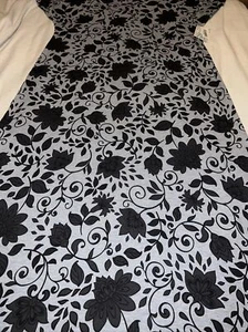 Lularoe Maria Dress Women Gray/Black Paisley Floral 2XL 2X 22/24 20/22 Maxi New - Picture 1 of 13